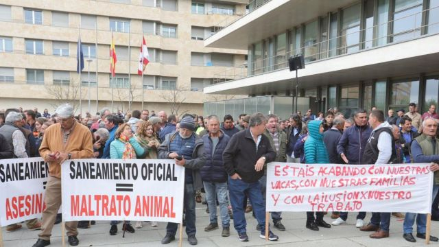 Manifestación ganaderos en Salamanca