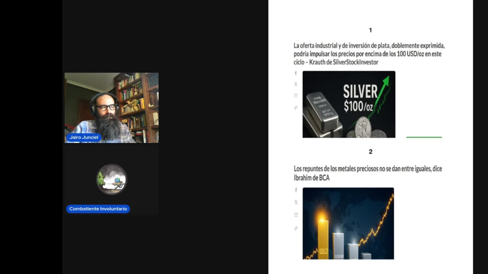 20250914 NoticiORO： Metales críticos y plata a 100 por hora.