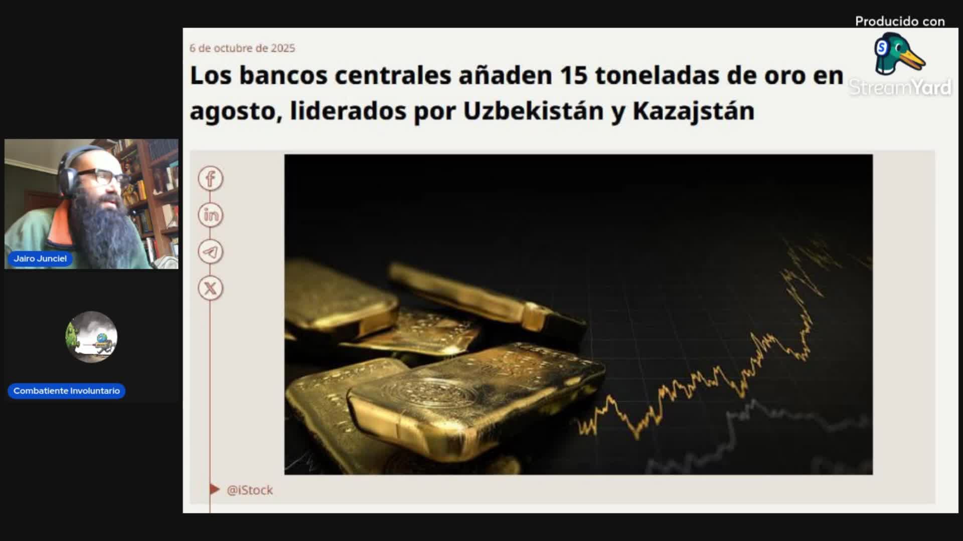 20251012 Hoy en NoticiORO: El ORO ya es NOTICIA