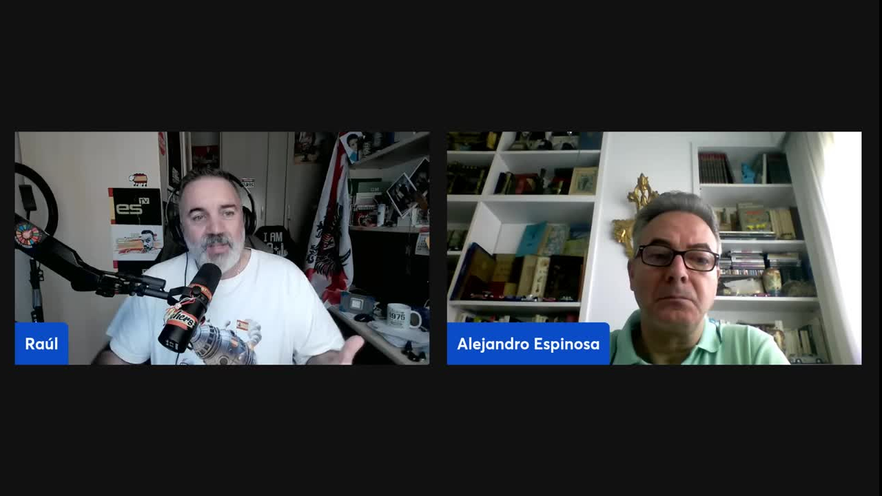 Con Alejandro Espinosa y su libro sobre la situación en España