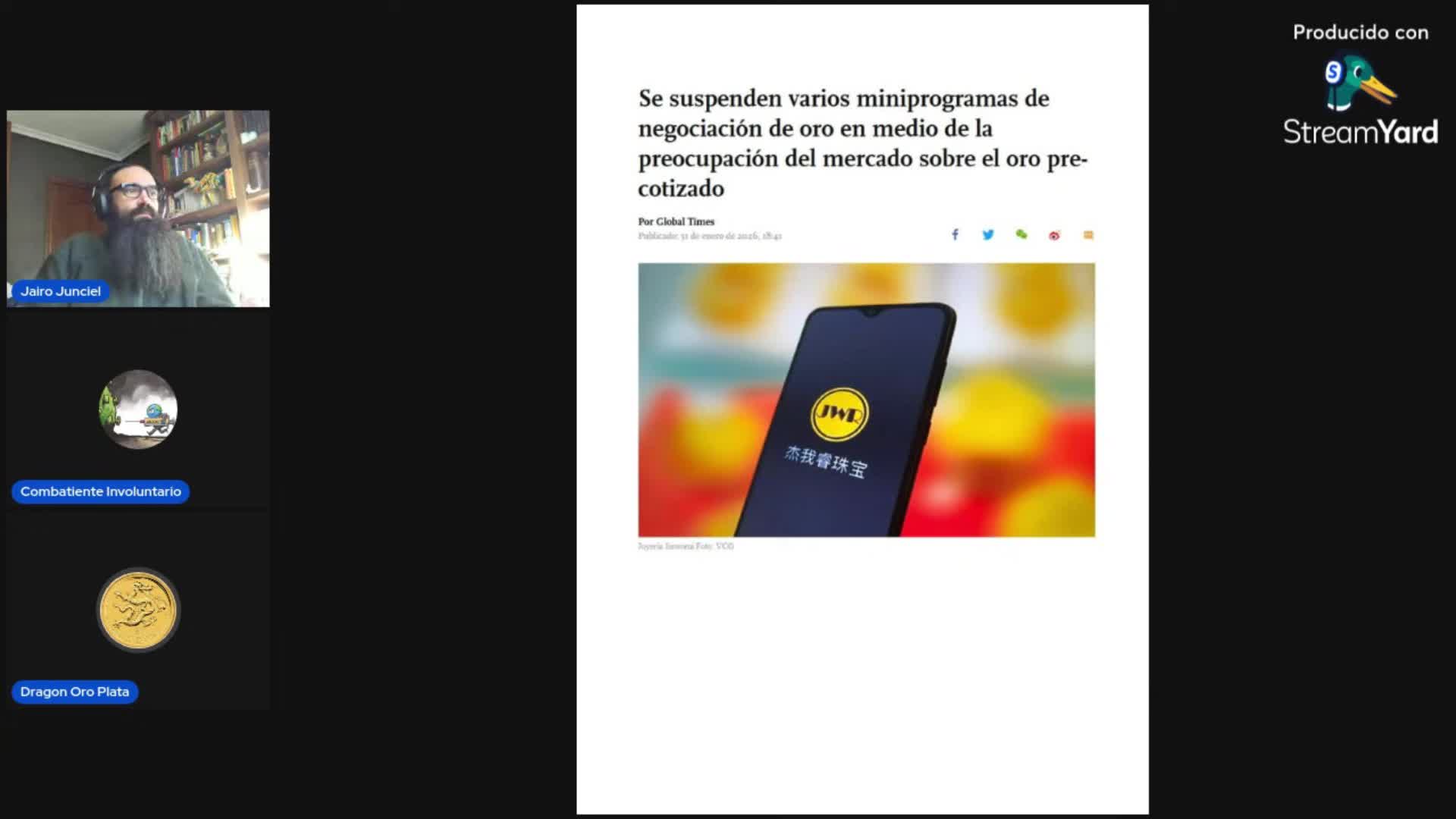 20260208 Hoy en NoticiORO： Explicando el caos. (Con invitado especial)