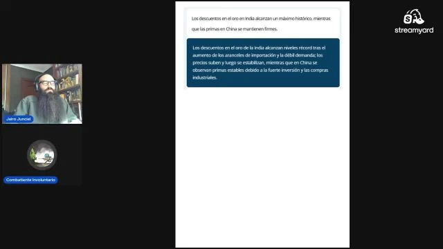 NoticiORO: Lo que no sabemos, lo que no vemos y.... lo que intuimos.